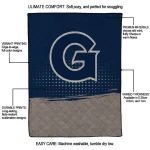 georgetown hoyas dot illusion blue quilt blanket best selling