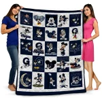 georgetown hoyas mickey mouse motif blue white quilt blanket best selling