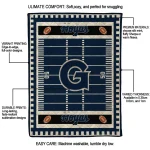 georgetown hoyas mickey player blue quilt blanket best selling
