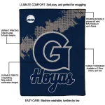 georgetown hoyas paint trail blue quilt blanket best selling