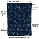 georgetown hoyas solid classic blue quilt blanket best selling