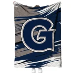 georgetown hoyas wild lines blue white quilt blanket best selling