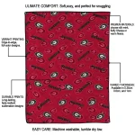 georgia bulldogs solid classic red quilt blanket best selling