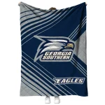 georgia southern eagles arrow layers blue quilt blanket best selling