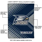 georgia southern eagles arrow layers blue quilt blanket best selling