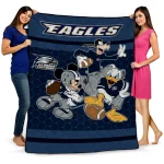 georgia southern eagles disney football blue quilt blanket best selling