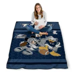 georgia southern eagles disney football blue quilt blanket best selling