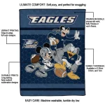 georgia southern eagles disney football blue quilt blanket best selling