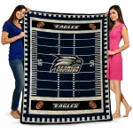 georgia southern eagles mickey player blue quilt blanket best selling