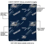 georgia southern eagles sketch lines blue quilt blanket best selling