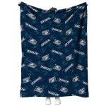 georgia southern eagles solid classic blue quilt blanket best selling