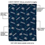 georgia southern eagles solid classic blue quilt blanket best selling