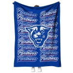 georgia state panthers bold red blue quilt blanket best selling