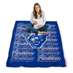 georgia state panthers bold red blue quilt blanket best selling