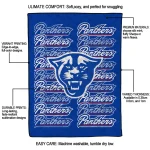 georgia state panthers bold red blue quilt blanket best selling
