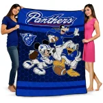 georgia state panthers disney football blue quilt blanket best selling