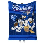 georgia state panthers disney football blue quilt blanket best selling