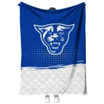 georgia state panthers dot illusion blue quilt blanket best selling