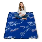 georgia state panthers sketch lines blue quilt blanket best selling