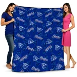 georgia state panthers solid classic blue quilt blanket best selling