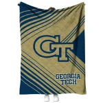 georgia tech yellow jackets arrow layers gold quilt blanket best selling