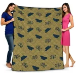 georgia tech yellow jackets solid classic gold quilt blanket best selling