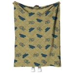 georgia tech yellow jackets solid classic gold quilt blanket best selling