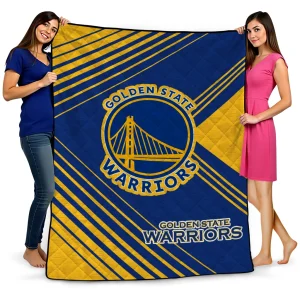 golden state warriors arrow layers blue quilt blanket best selling