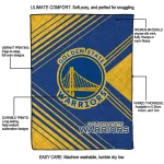 golden state warriors arrow layers blue quilt blanket best selling