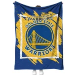 golden state warriors block border blue quilt blanket best selling