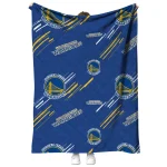 golden state warriors sketch lines blue quilt blanket best selling
