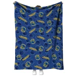 golden state warriors solid classic blue quilt blanket best selling