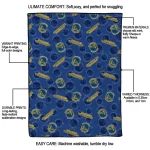 golden state warriors solid classic blue quilt blanket best selling