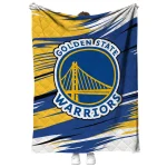 golden state warriors wild lines blue white quilt blanket best selling