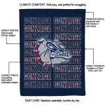 gonzaga bulldogs bold red blue quilt blanket best selling