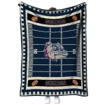 gonzaga bulldogs mickey player blue quilt blanket best selling