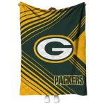 green bay packers arrow layers green quilt blanket best selling