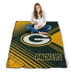 green bay packers arrow layers green quilt blanket best selling