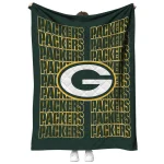 green bay packers bold red green quilt blanket best selling