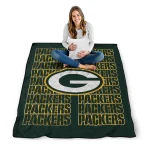 green bay packers bold red green quilt blanket best selling