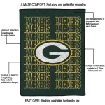 green bay packers bold red green quilt blanket best selling