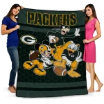 green bay packers disney football green quilt blanket best selling