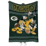 green bay packers disney football green quilt blanket best selling