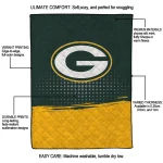green bay packers dot illusion green quilt blanket best selling