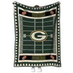 green bay packers mickey player green quilt blanket best selling