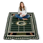 green bay packers mickey player green quilt blanket best selling