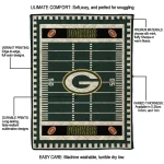 green bay packers mickey player green quilt blanket best selling
