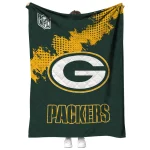 green bay packers shield badge green quilt blanket best selling