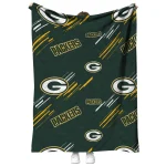 green bay packers sketch lines green quilt blanket best selling