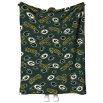 green bay packers solid classic green quilt blanket best selling